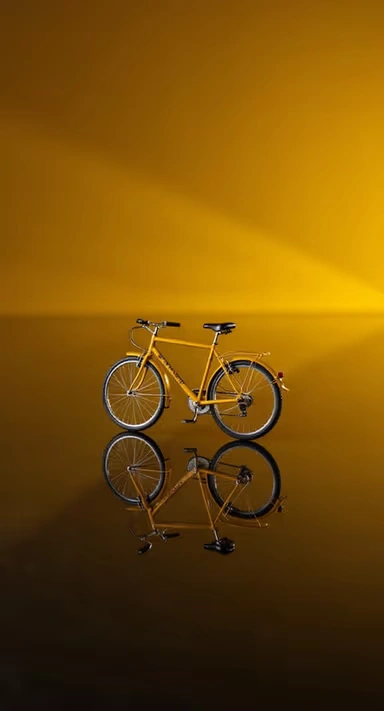 Yellow bicycle